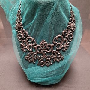 Hot Topic Black Statement Gothic-Style Necklace, 8" Chain